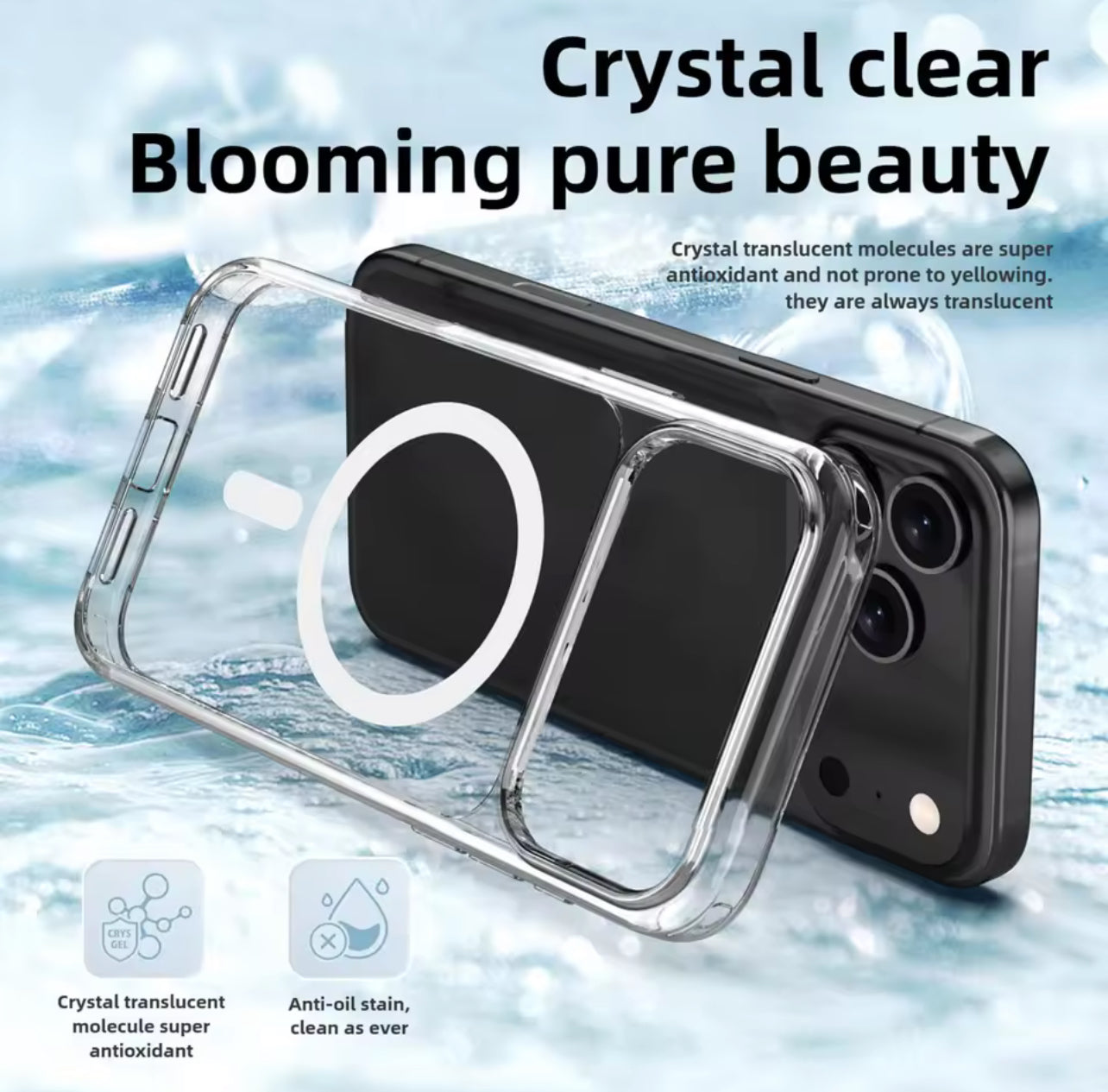 PJun Branded HD Clear MagSafe Hardshell Phone Case- iPhone 17 Series 2025 PJun Branded HD Clear MagSafe Hardshell Phone Case- iPhone 17 Series 2025